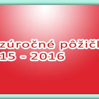 Bezúročné pôžičky 2015 - 2016