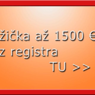 Pôžička až 1500 € bez registra
