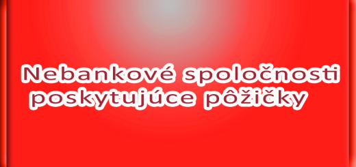 Nebankové spoločnosti poskytujúce pôžičky